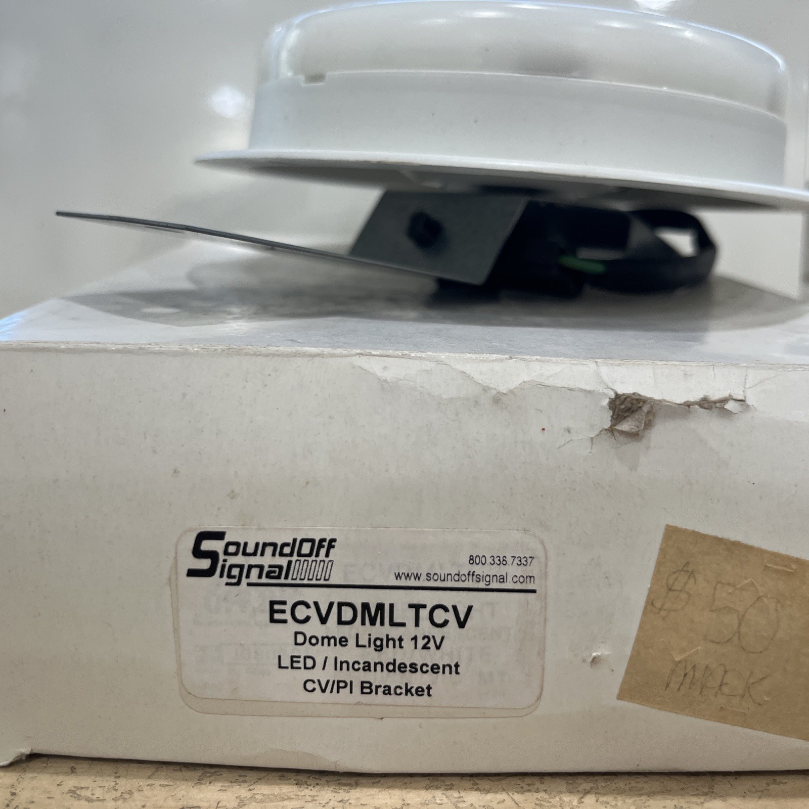 Sound Off Signal ECVDMLTCV 12v Dome Light w/ Bracket # 77-570 - Image 3