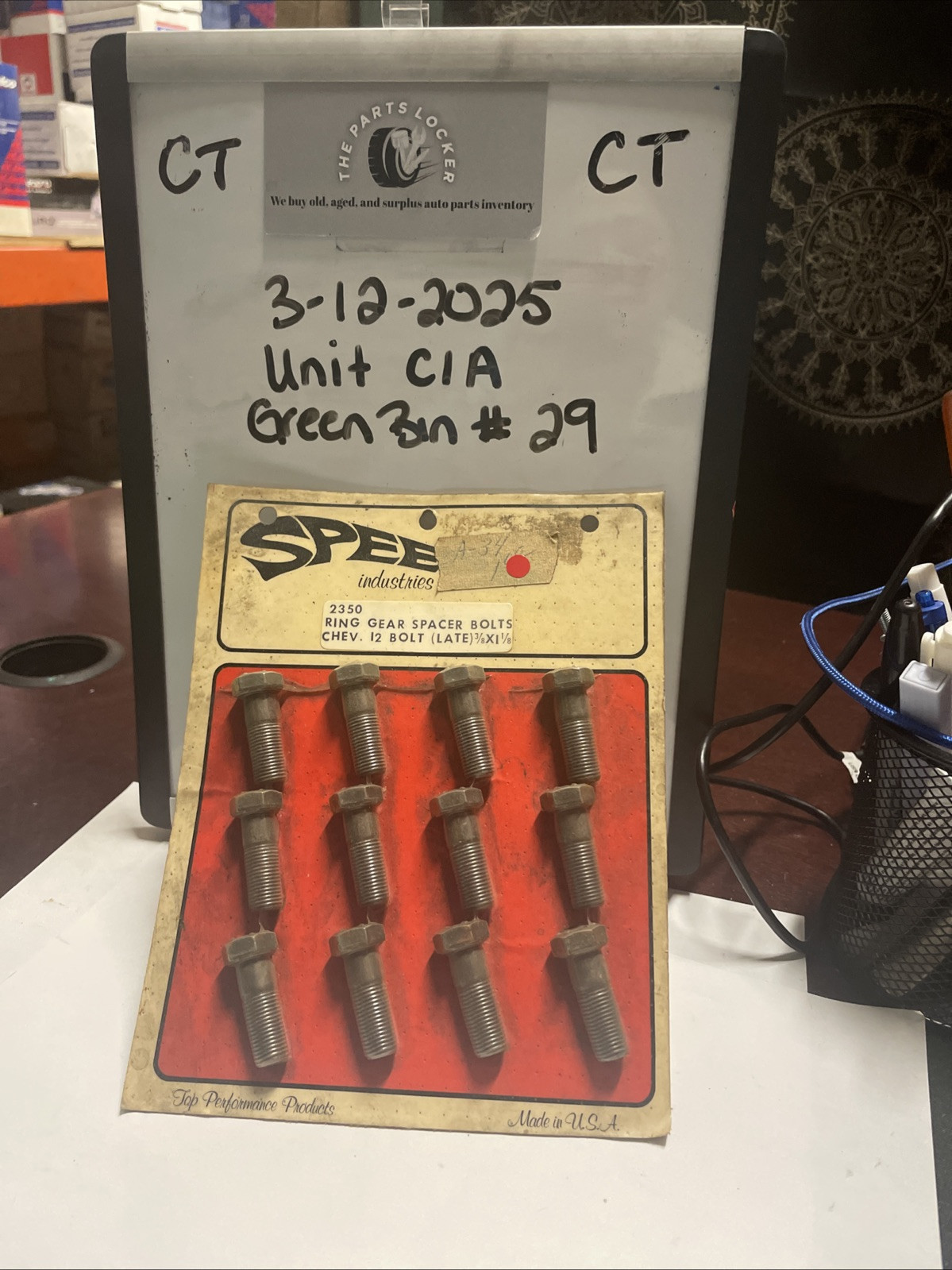 Speed Ring Gear Spacer Bolts (12) 2350 3/8x1 1/8