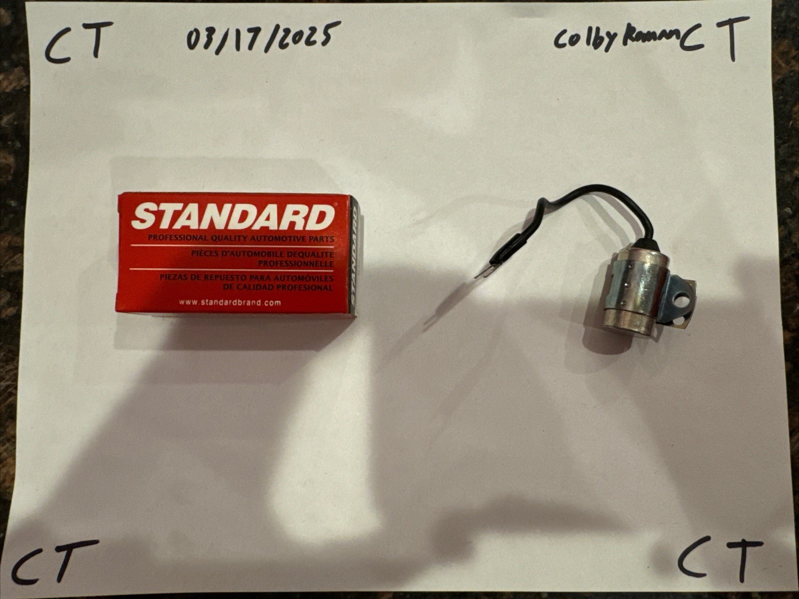 Standard IH120 Ignition Ignition Condenser P/N:IH-120