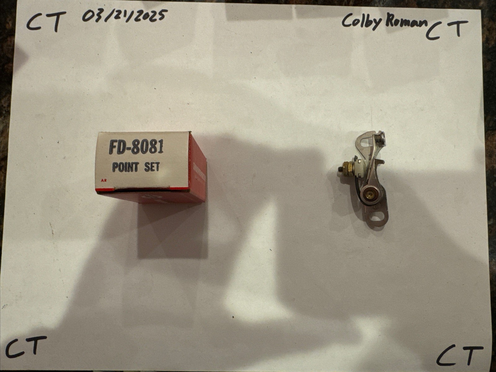 Standard Ignition Contact Point Set #FD8081 - Image 3