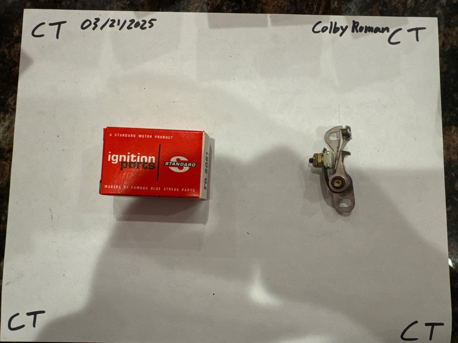 Standard Ignition Contact Point Set #FD8081