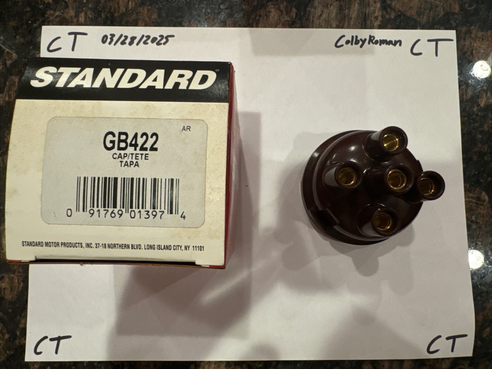 Standard Ignition Distributor Cap for Beetle, Karmann Ghia GB-422