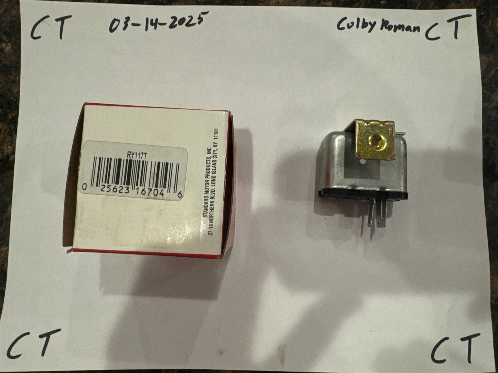 Standard Motor Products RY117T A/C Auto Temperature Control Relay - Image 3