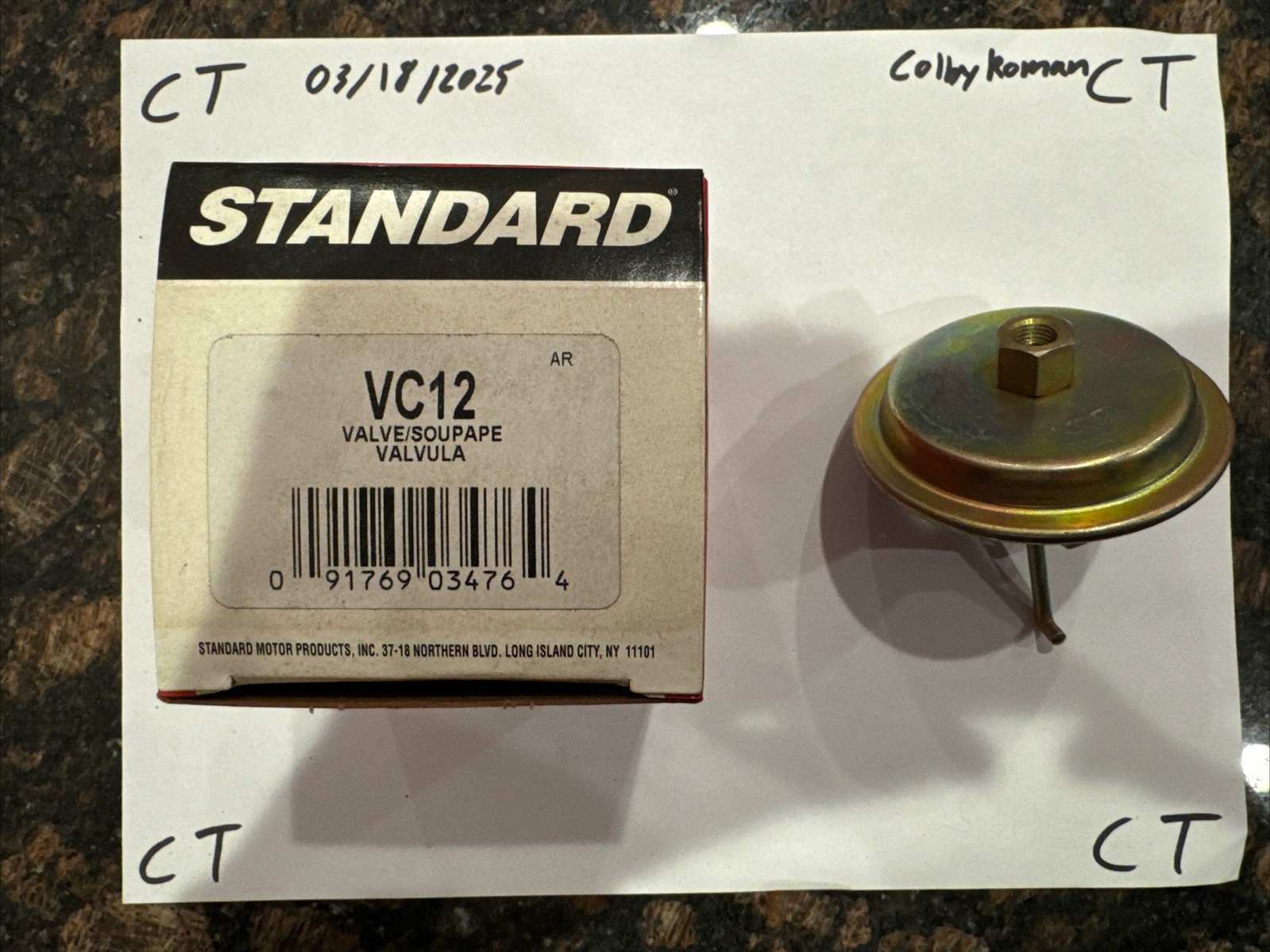 Standard Motor Products VC-12 Distributor Vacuum Advance
