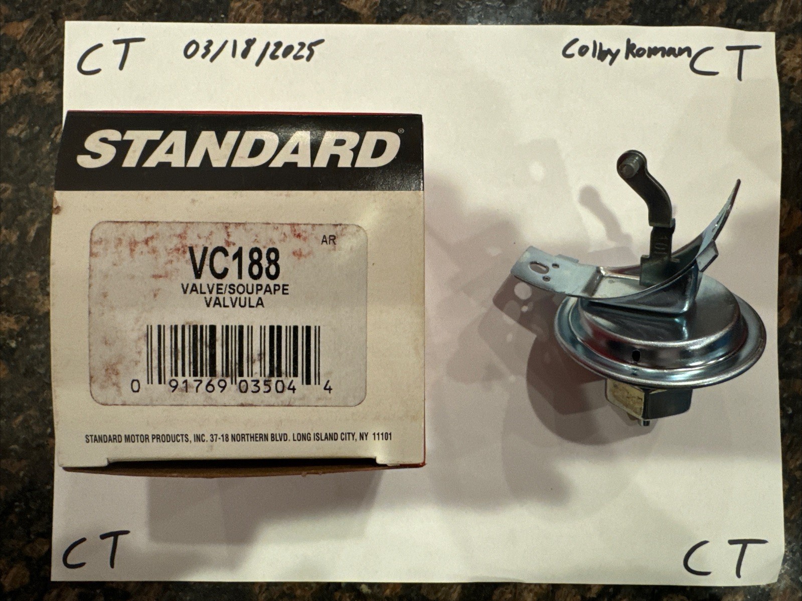 Standard Motor Products VC-188 Distributor Vacuum Advance