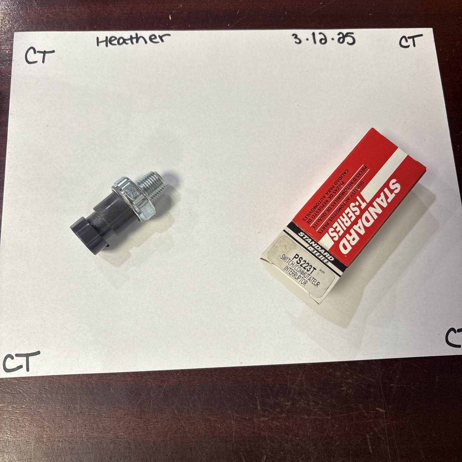 Standard PS223T Oil Pressure Switch