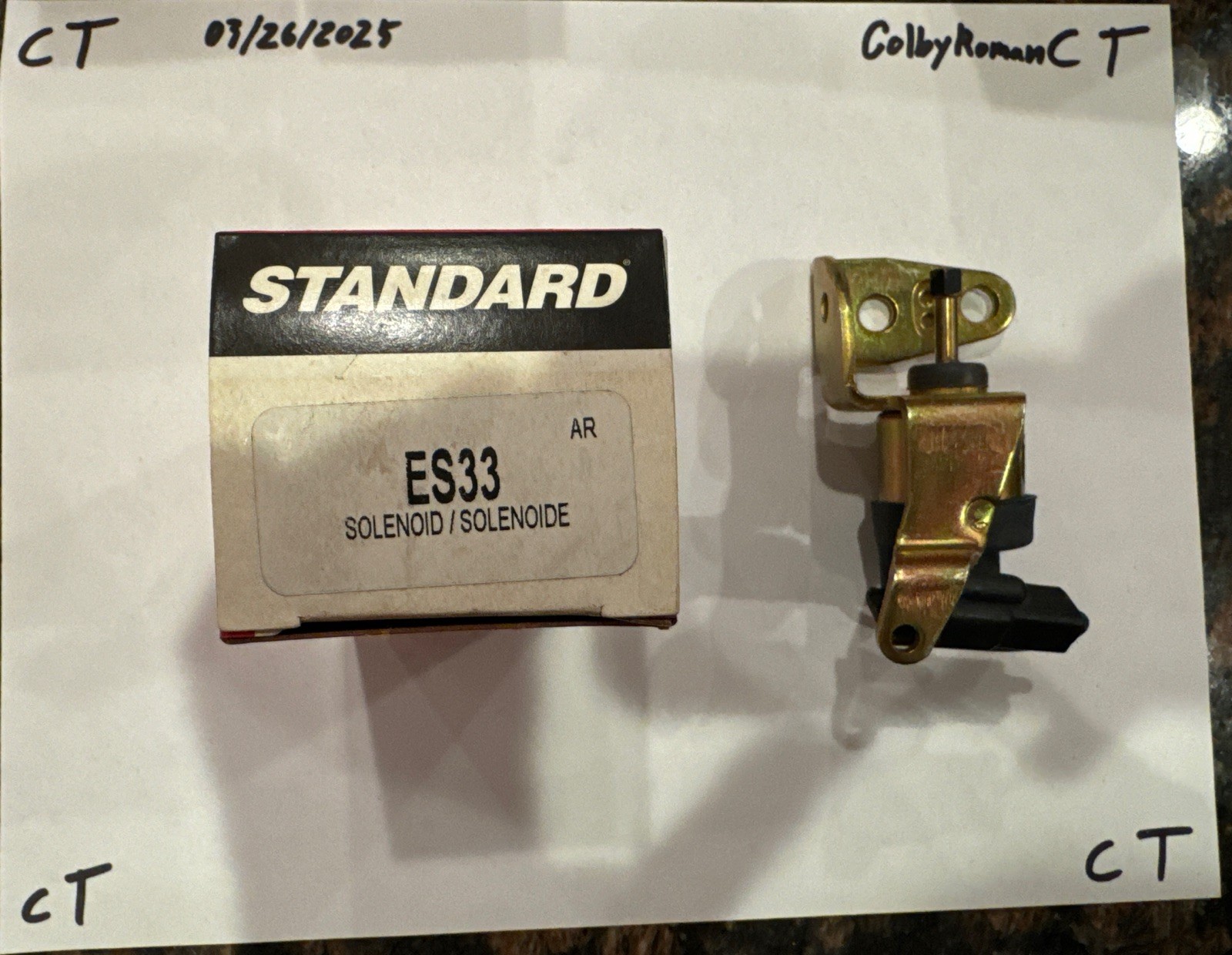 Standard Professional Quality Automotive Parts ES33