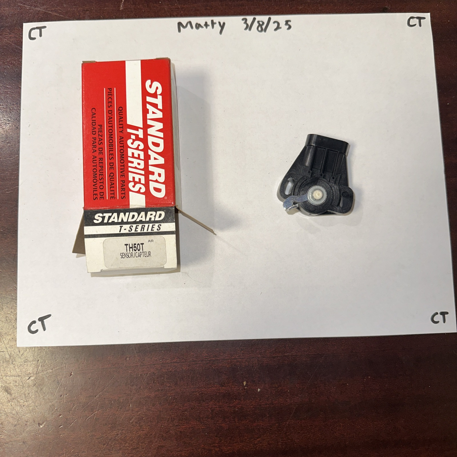 Standard TH50T Throttle Position Sensor For 1988 - 1994 Buick / Chevy / Olds