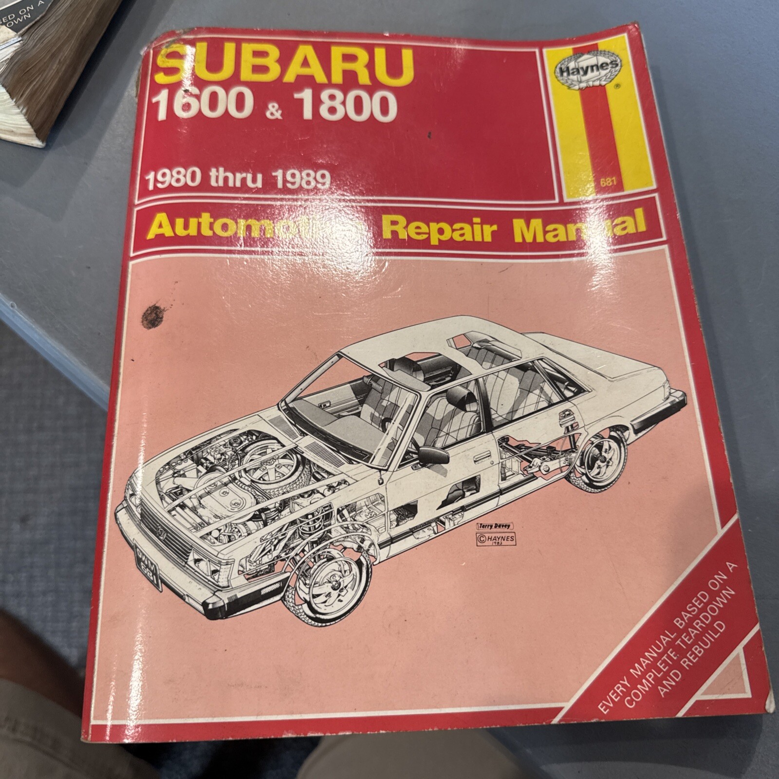 Subaru 1600 & 1800 Automotive Repair Manual 1980 Thru 1988 Haynes 681