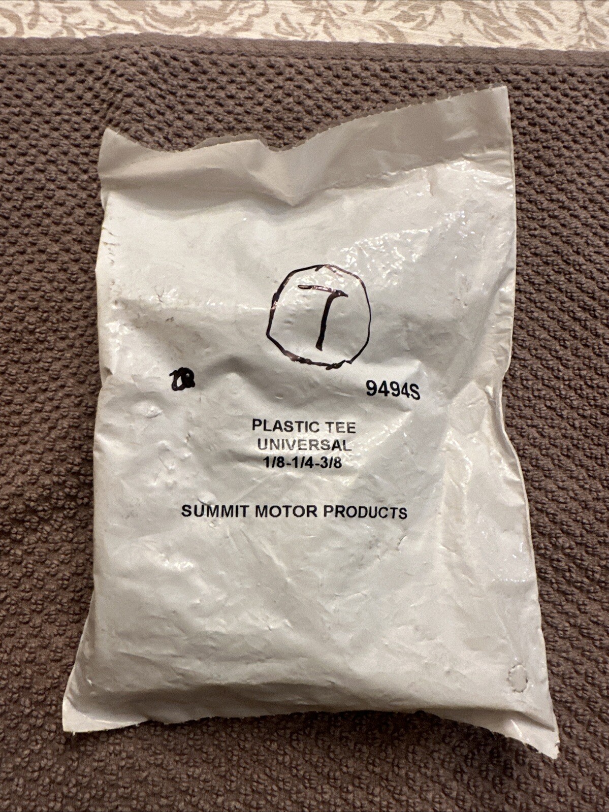 Summit Motor Products Plastic Tee 1/8-1/4-3/8 Universal Tee 9494s Bag Of 7