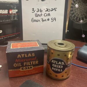 TU-011 Atlas Micronal Oil Filter C-22A Dodge Dart Lancer Plymouth Valiant...