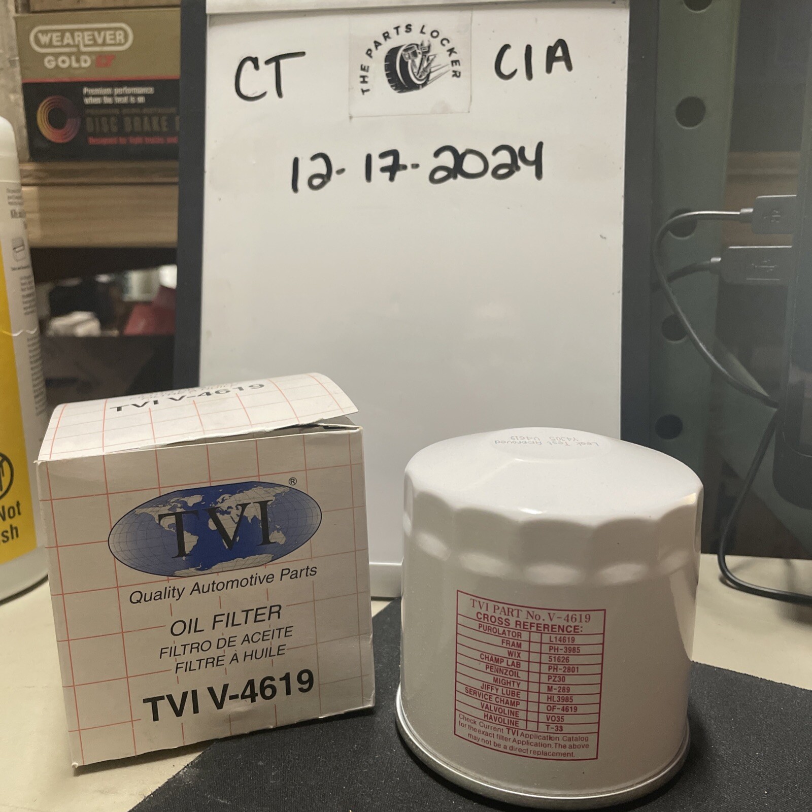TVI V-4619 Oil Filter NOS