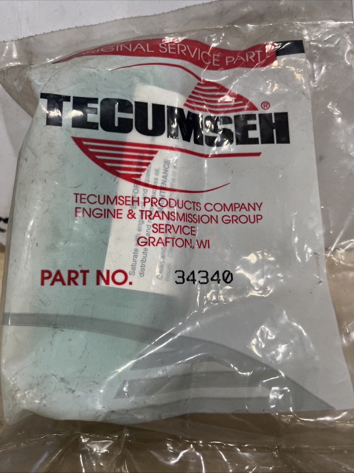 Tecumseh 34340 Foam Air Filter - Image 3