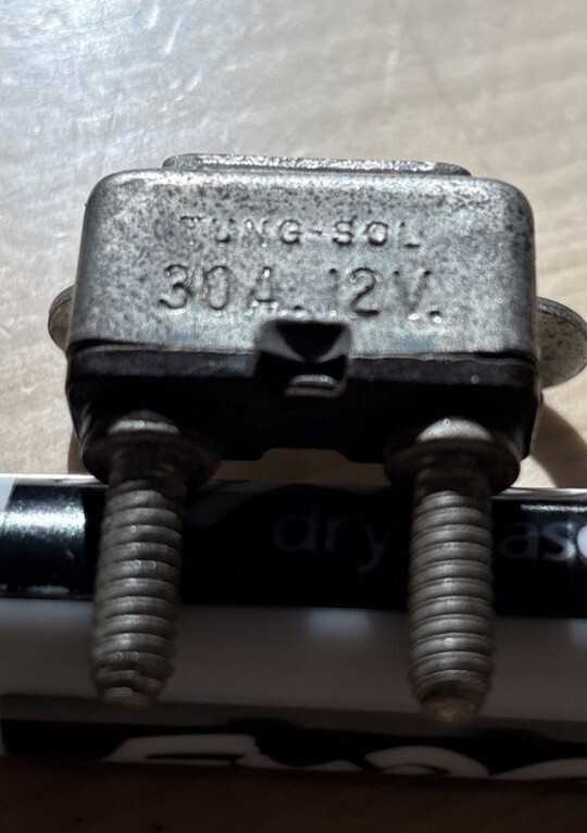 Tung Sol 30A-12V Heater Circuit Breaker C1VZ-14526-C Mustang & Cougar - Image 3