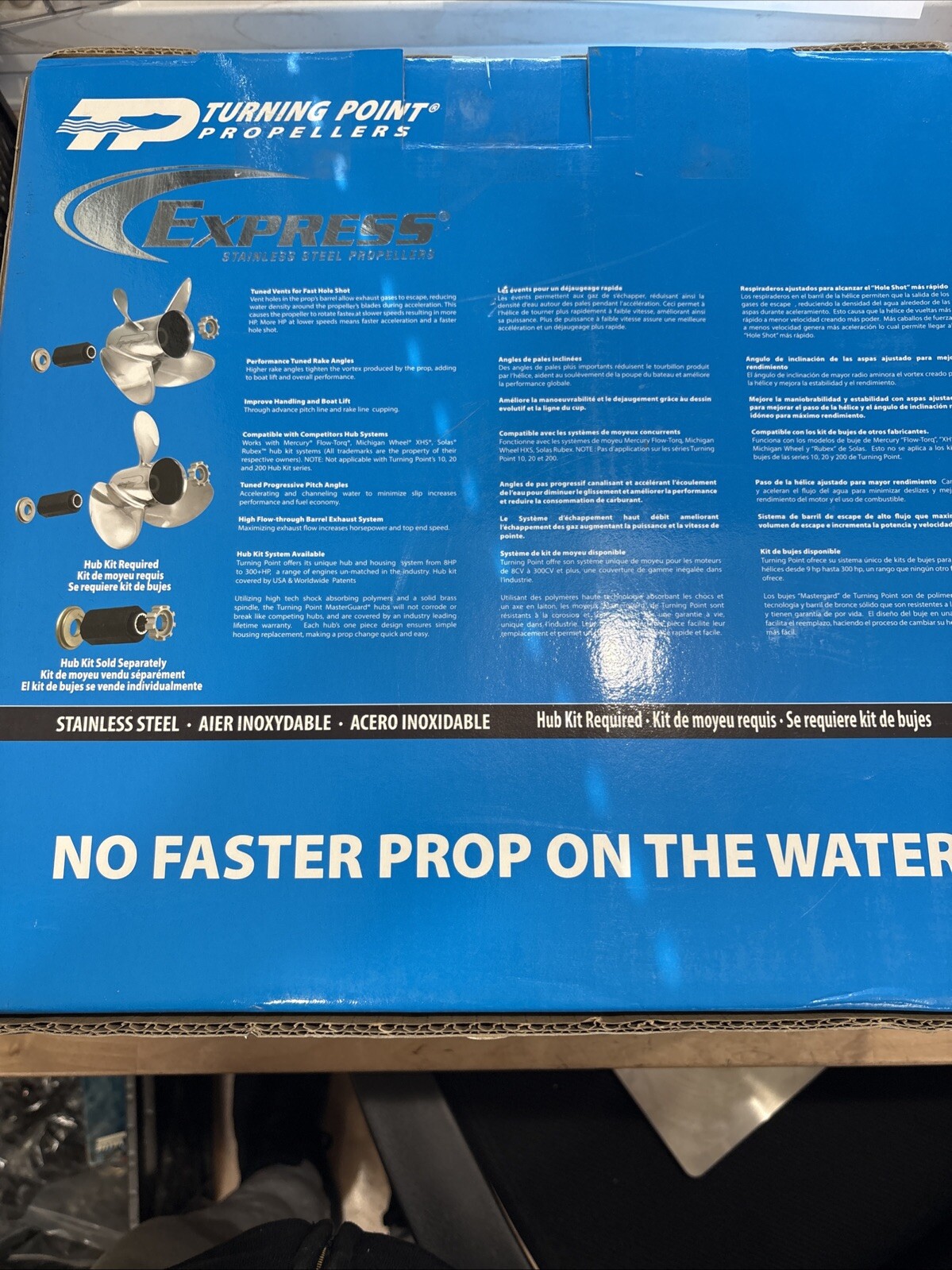 Turning Point EX-1417L Express Mach 3 14.25 x 17 LH Propeller SS 31501722 NEW - Image 4