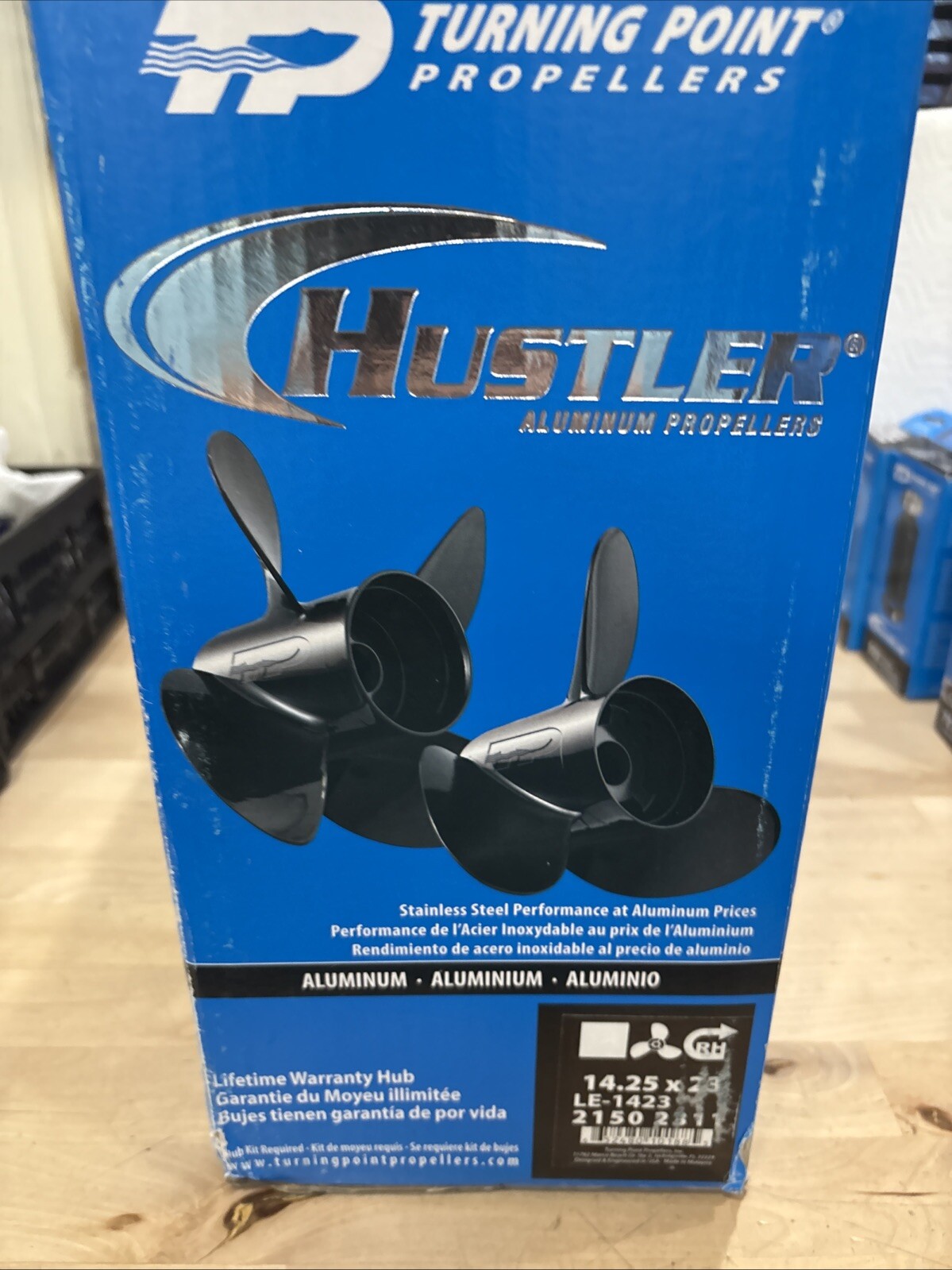Turning Point LE-1423 Hustler Aluminum - RH Propeller - 14.25 X 23 (21502311) - Image 5