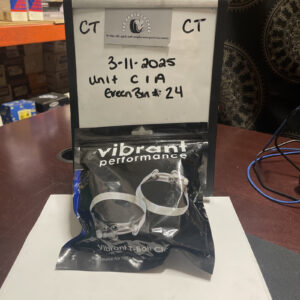 Vibrant Stainless Steel T-Bolt Clamps (Pack of 2) - Clamp Range: 4.20"-4.60"