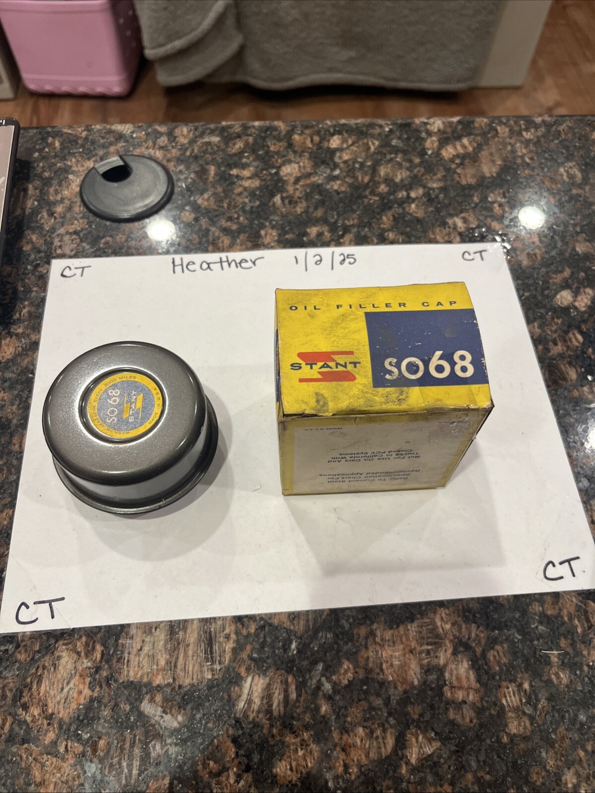 Vintage Stant SO-68 Oil Filler Cap New