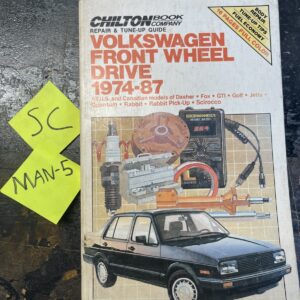 Volkswagen Front Wheel Drive 1974-87 Repair TuneUp Guide P/N 6962 Service Manual