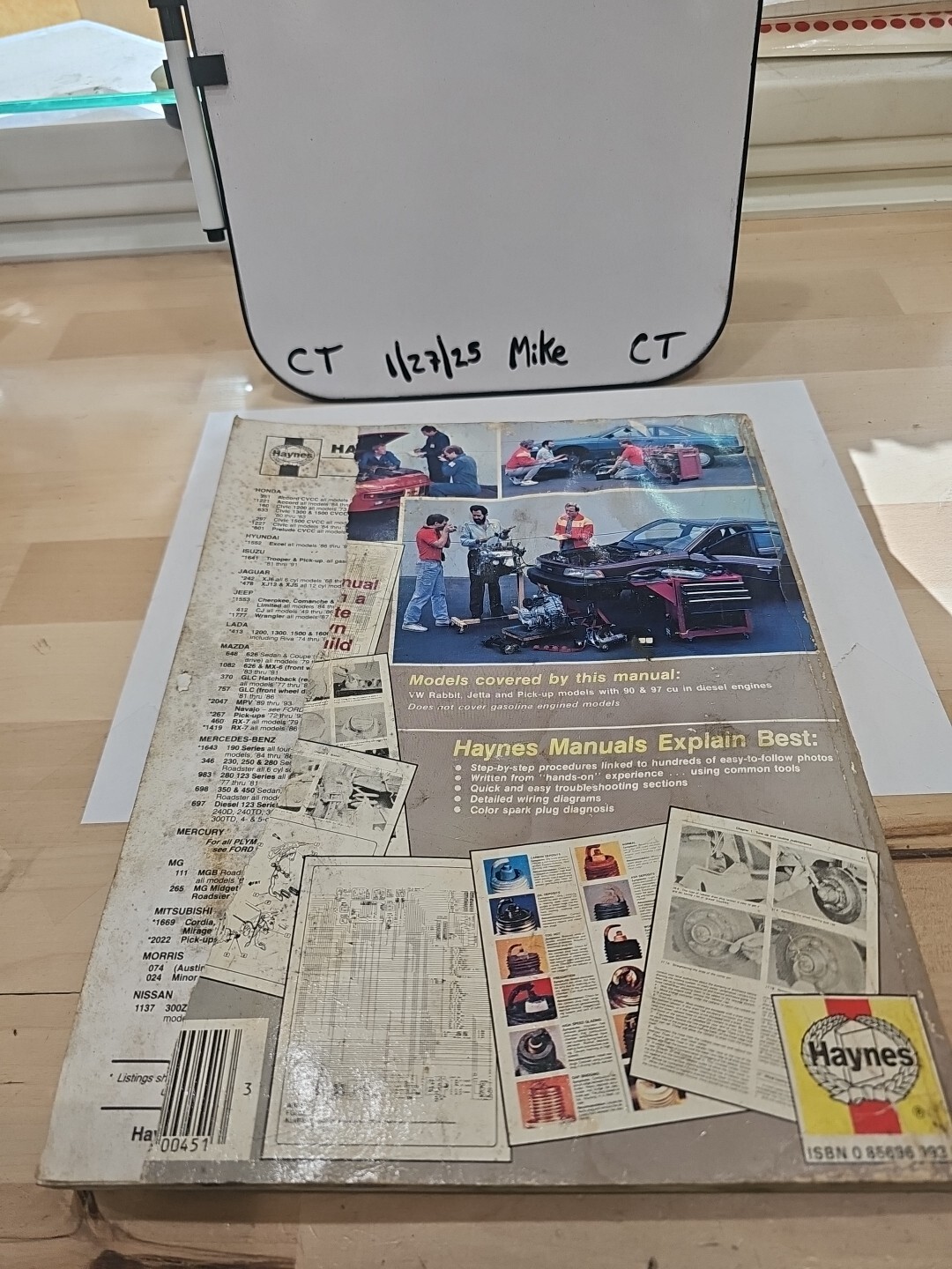 Volkswagen VW Rabbit Diesel 1977 thru 1984 Haynes Auto Repair Manual 96020 (451) - Image 3