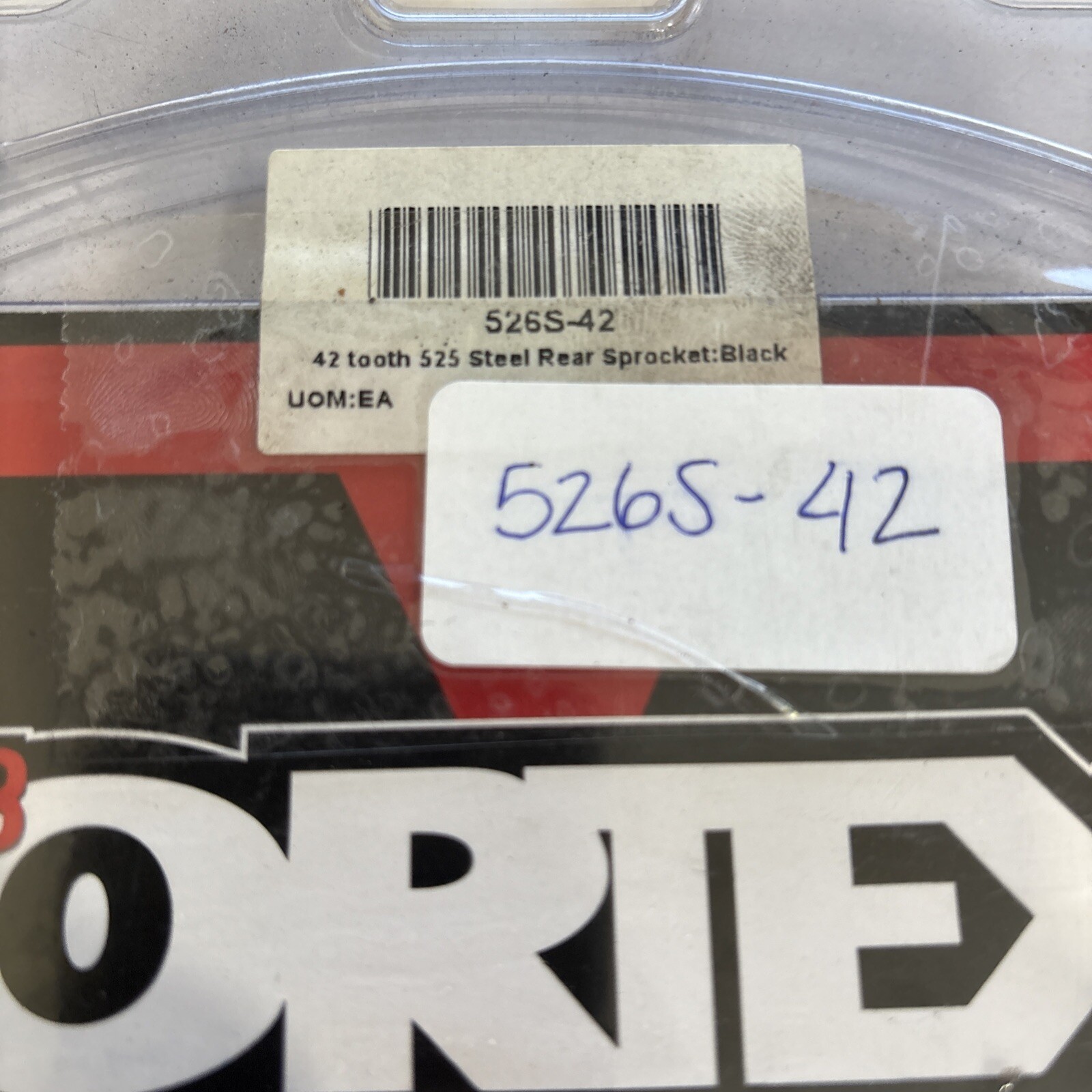 Vortex Steel Laser-Cut Sprocket 526S-42 42T Rear - Image 4