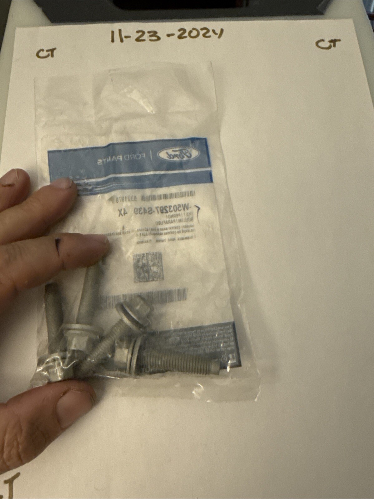 W503297-s439 Bolts Ford Nos OEM (4) Bolts - Image 3