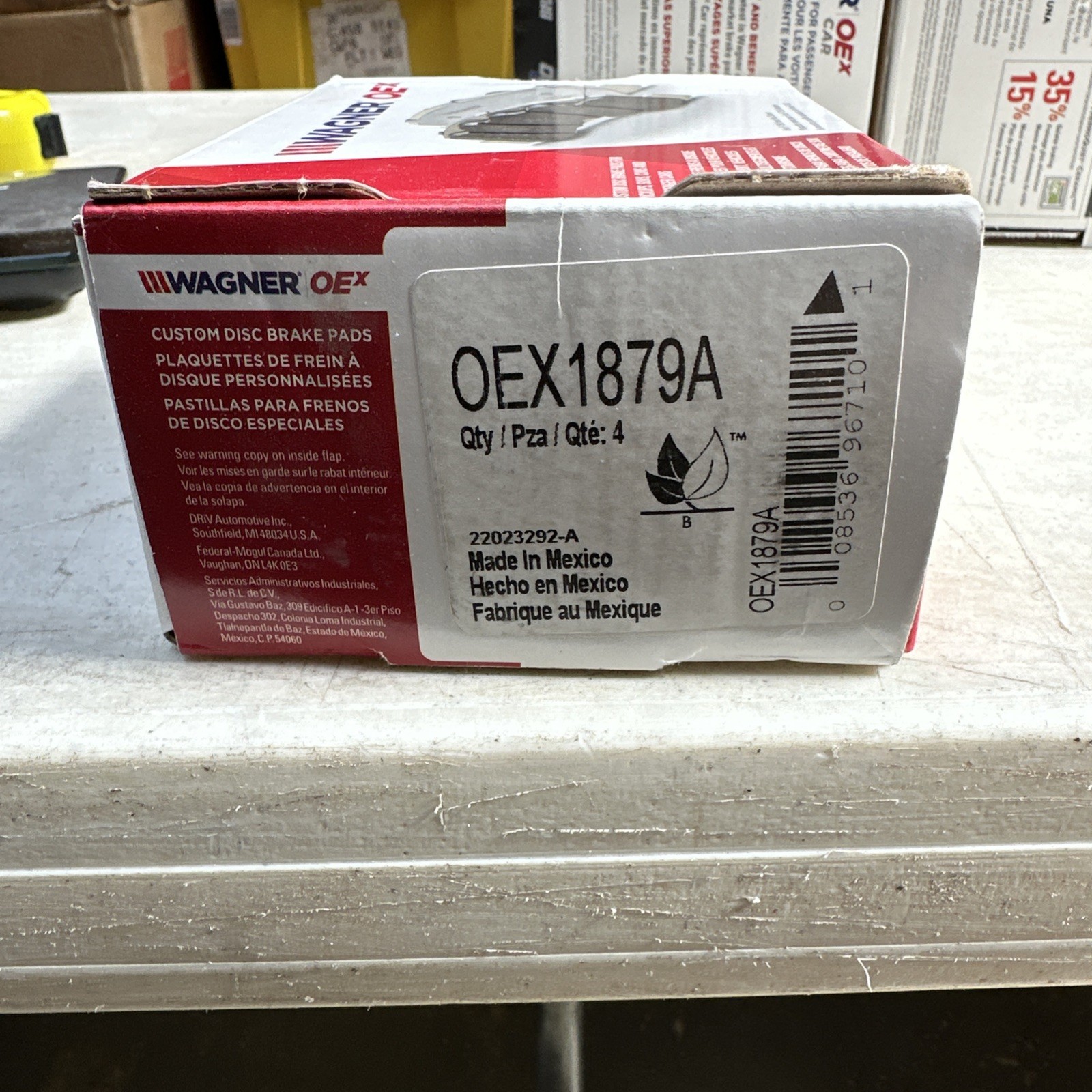 Wagner Brake OEX1879A Disc Brake Pad Set For Select 16-23 Lexus Toyota Models - Image 3
