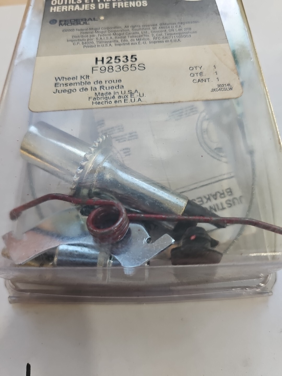 Wagner H2535 / F98365S R-Line Drum Brake Self Adjuster Repair Kit - Image 4