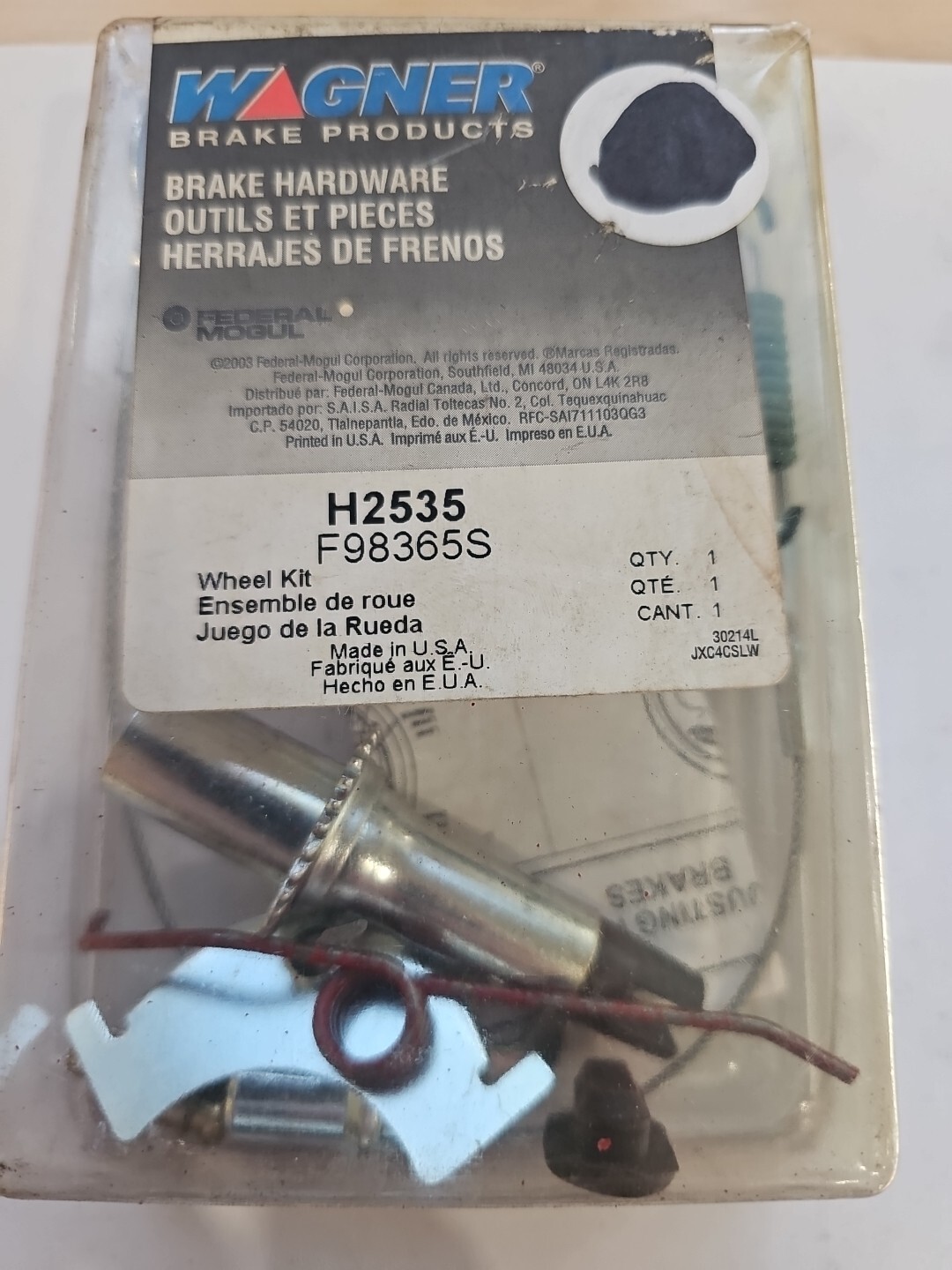 Wagner H2535 / F98365S R-Line Drum Brake Self Adjuster Repair Kit - Image 5