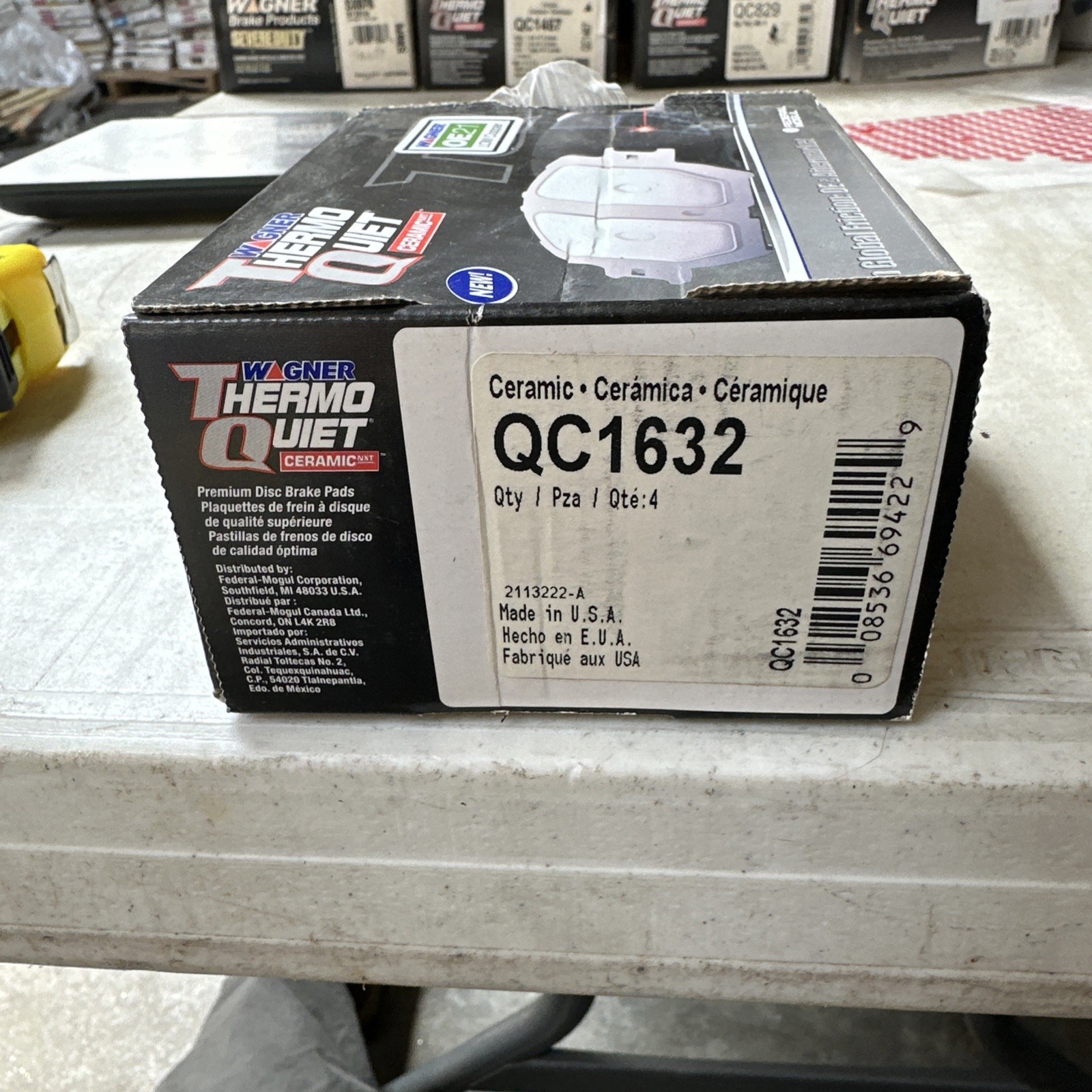 Wagner QC1632 ThermoQuiet Disc Brake Pad Set Ceramic - Image 3