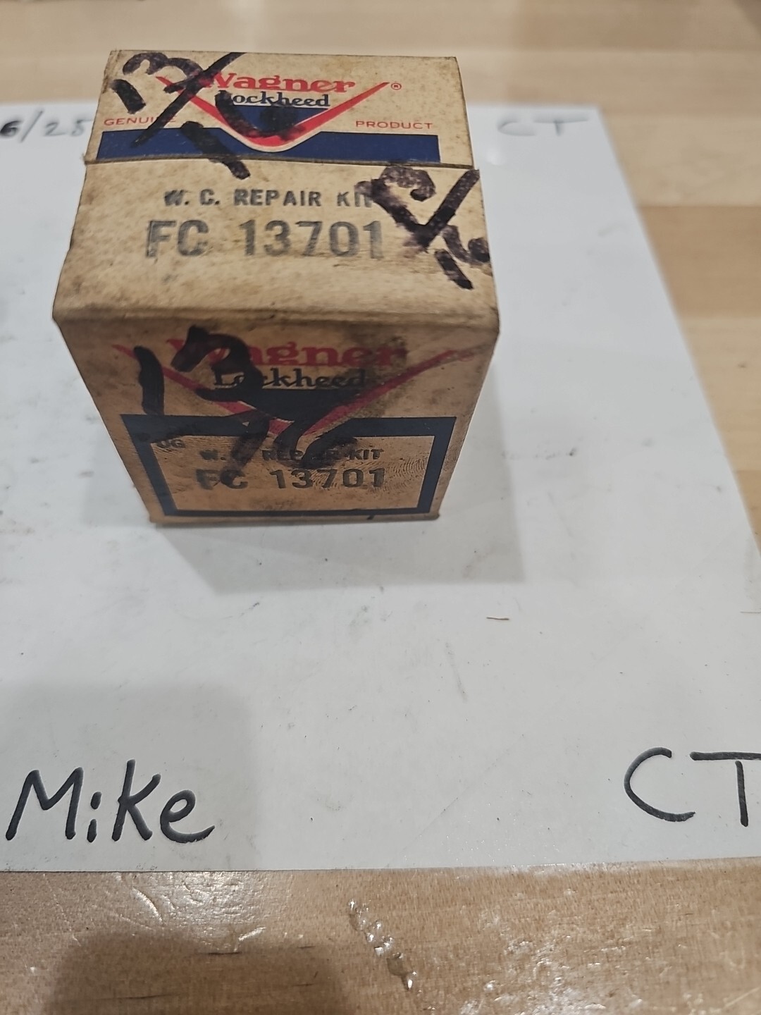 Wagner wheel cylinder kit. FC13701 For Studebaker - Image 4