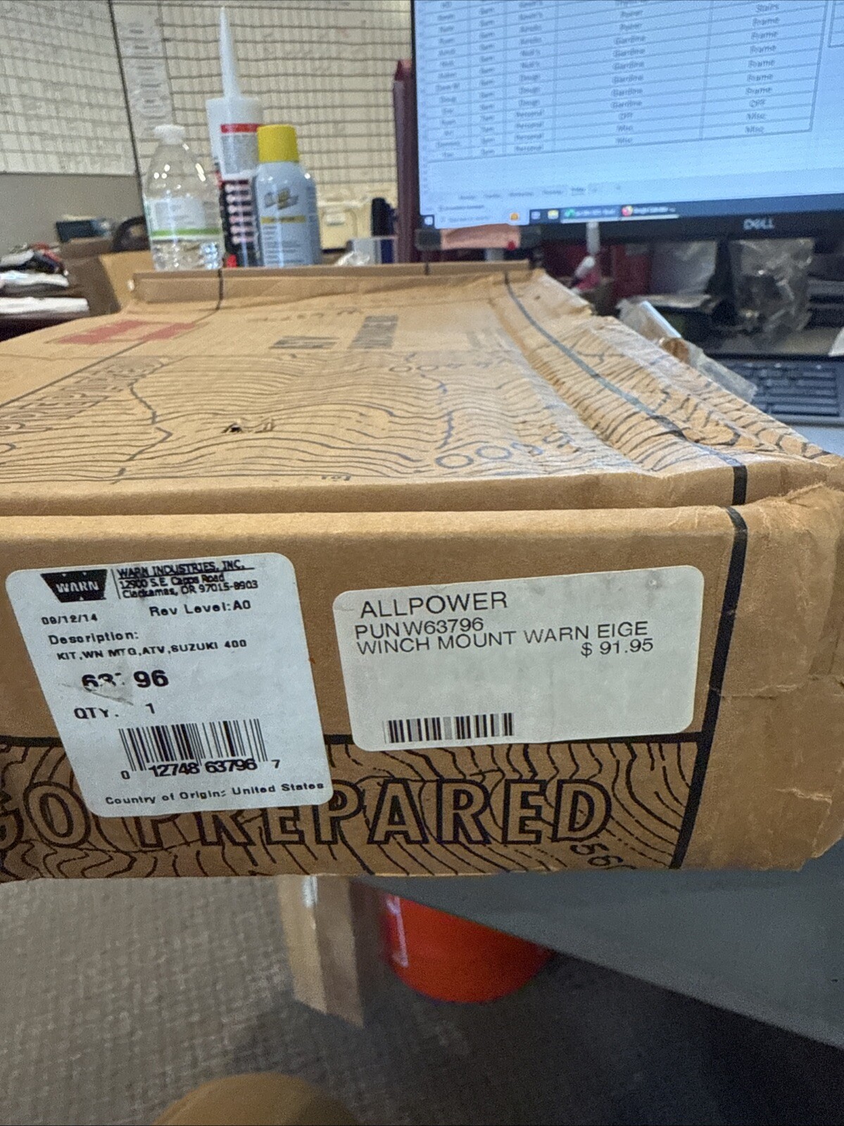 Warn Winch Mount Kit Fits Suzuki Eiger 400 - Winch Mount - Image 3