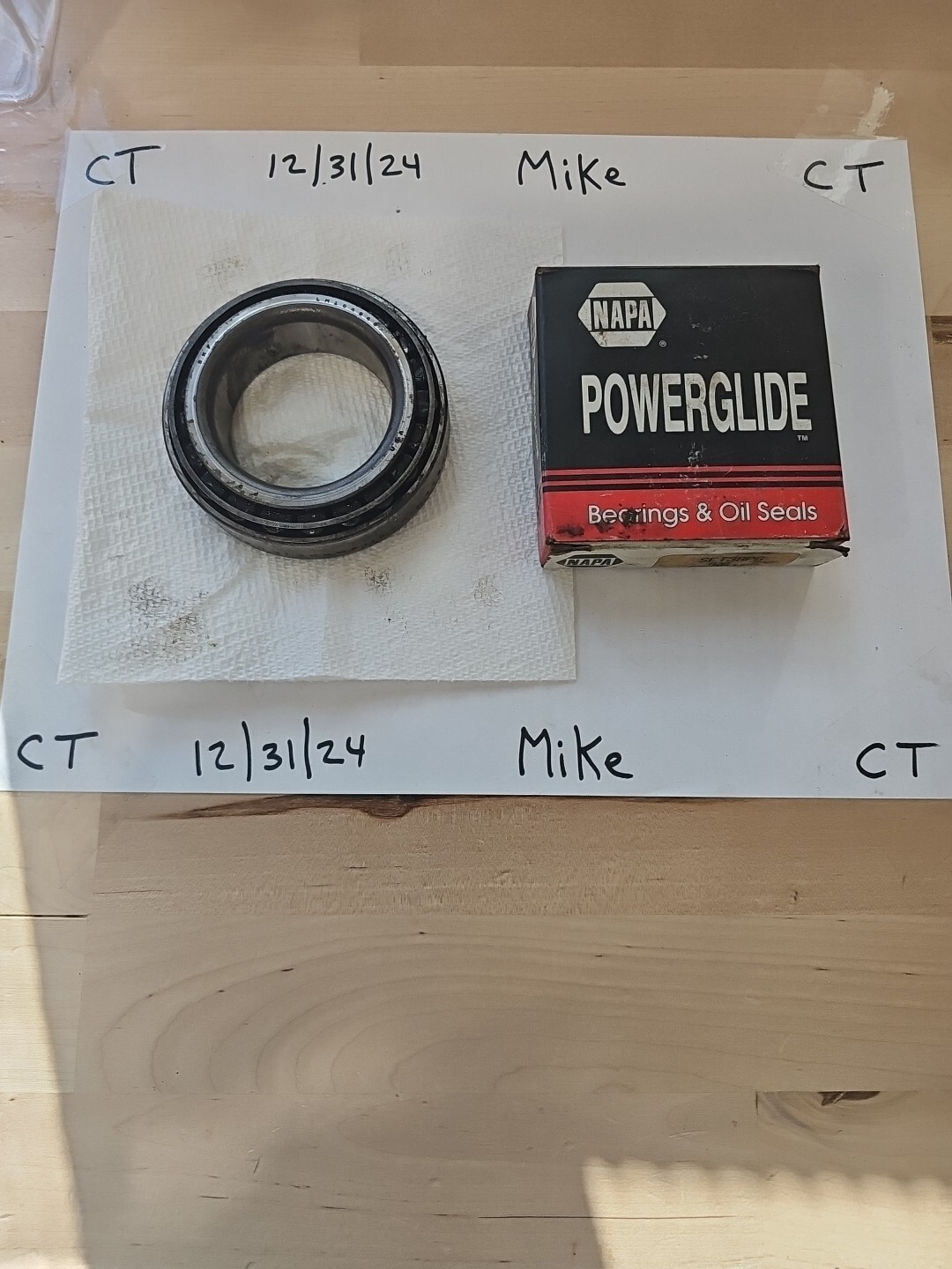 Wheel Bearing NAPA POWERGLIDE PGB SET38PG A38 BEARING - Image 4