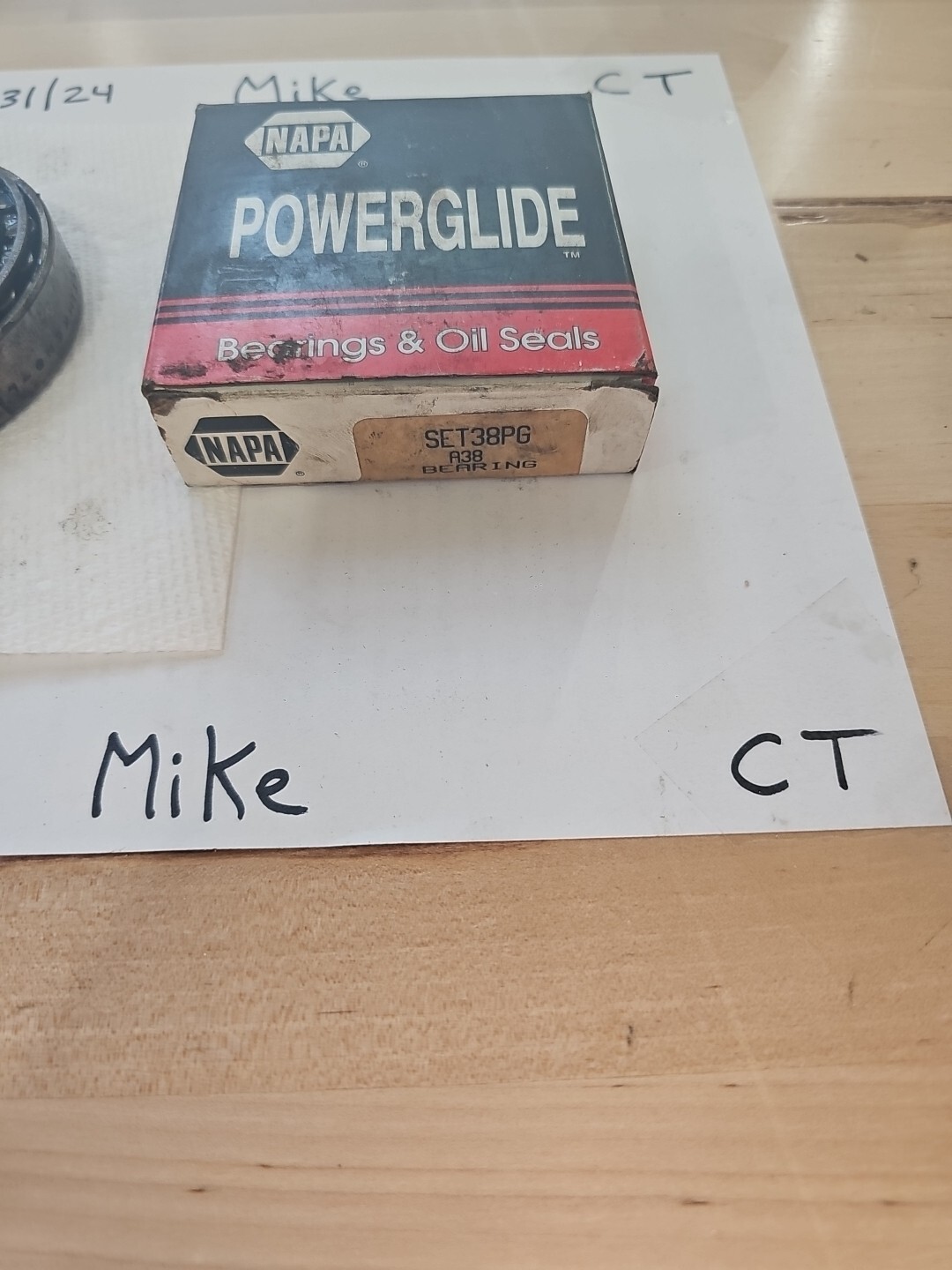 Wheel Bearing NAPA POWERGLIDE PGB SET38PG A38 BEARING - Image 5