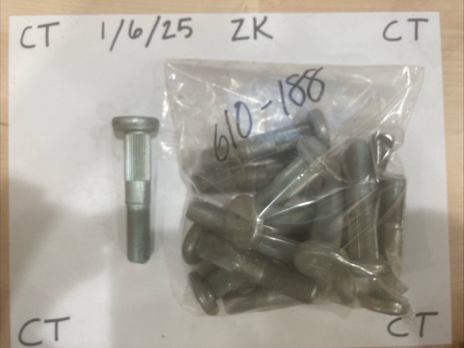 Wheel Lug Stud-Stud Dorman 610-188 (SOLD INDIVIDUALLY)