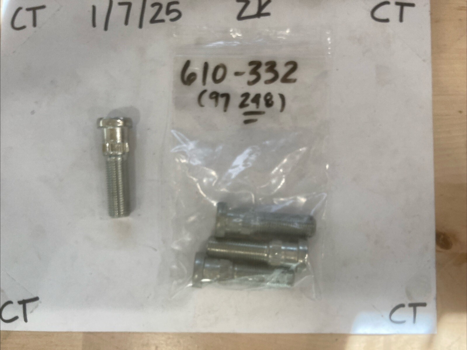 Wheel Lug Stud-Stud Dorman 610-332 (SOLD INDIVIDUALLY)