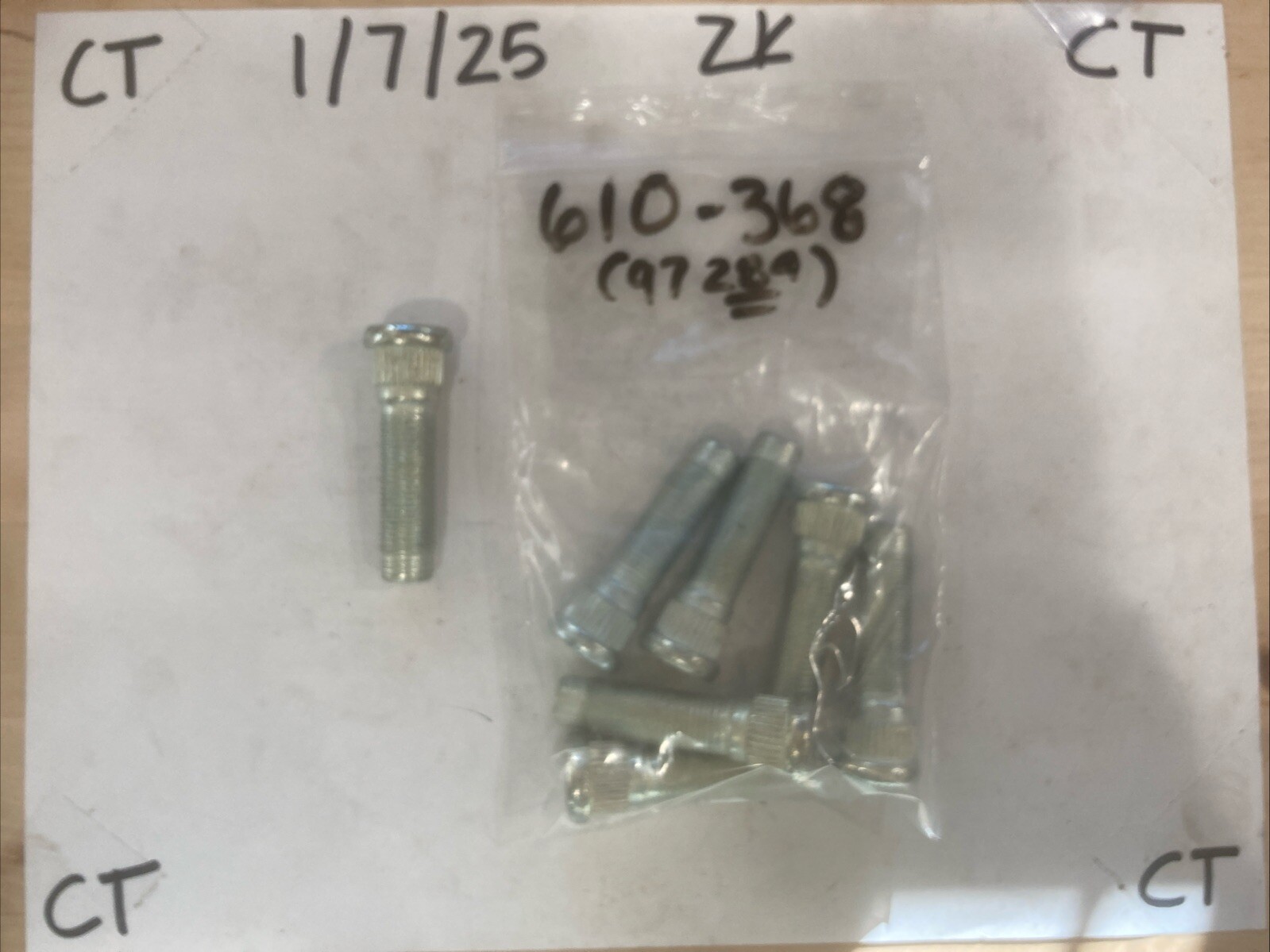Wheel Lug Stud-Stud/Bolt Dorman 610-368 (SOLD INDIVIDUALLY) (97284)