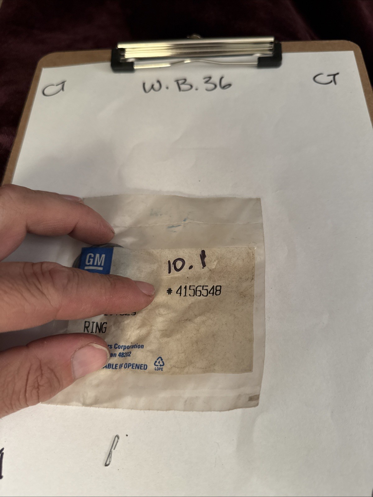 (1) 1967 1968 1969 Camaro & Firebird Door Handle Push Button Ring GM# 4156548