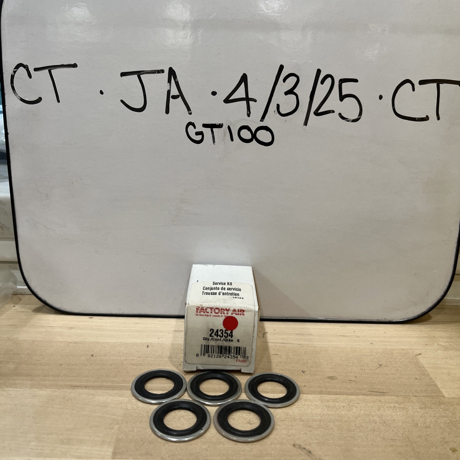 (1) A/C Compressor Seal Factory Air 24354 sold individually