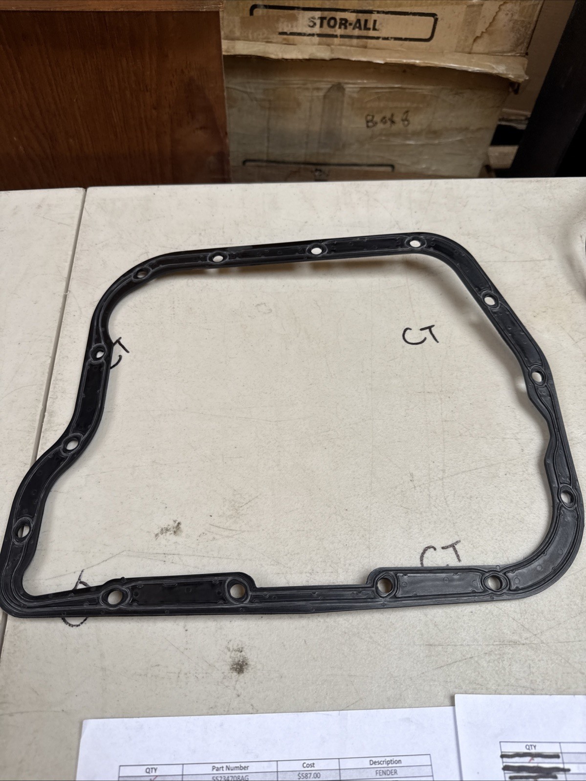 (1) Genuine Mopar Transmission Oil Pan Gasket 02464324AD