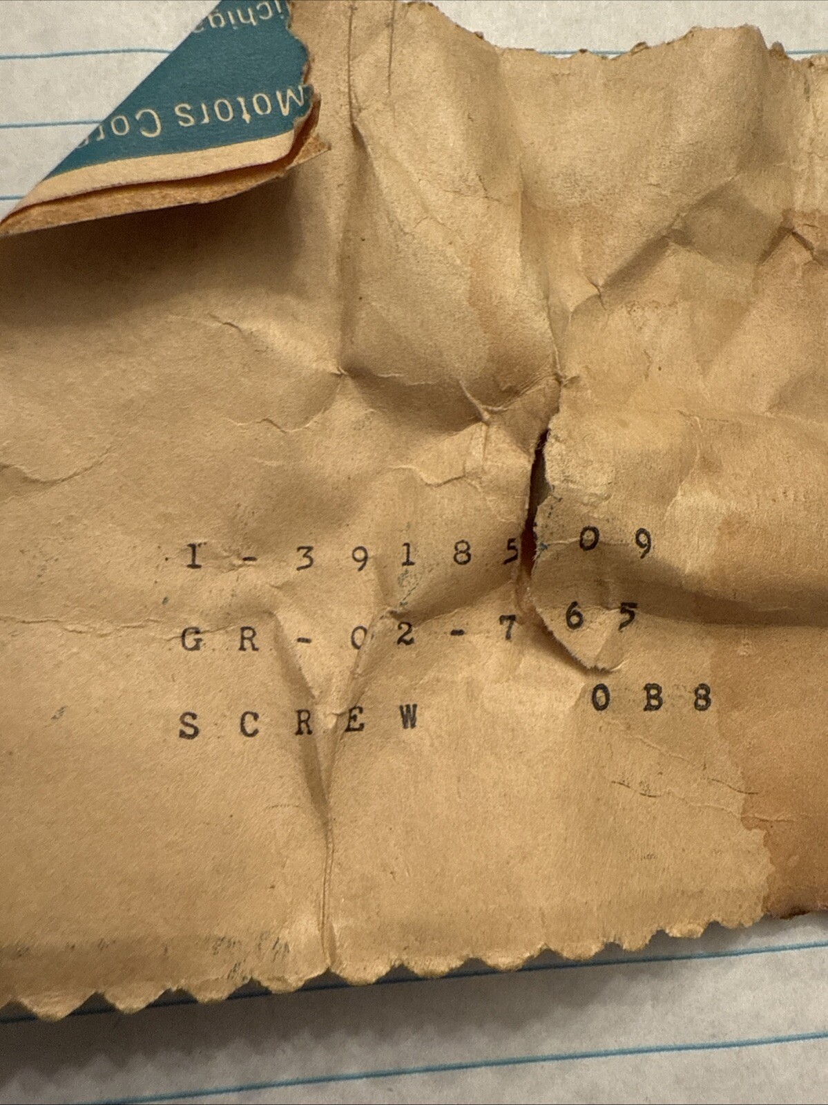 (1) NOS 68-77 CORVETTE CONCEALED HEAD LIGHT LAMP REAR LINK ADJ SCREW 3918509 GM - Image 3