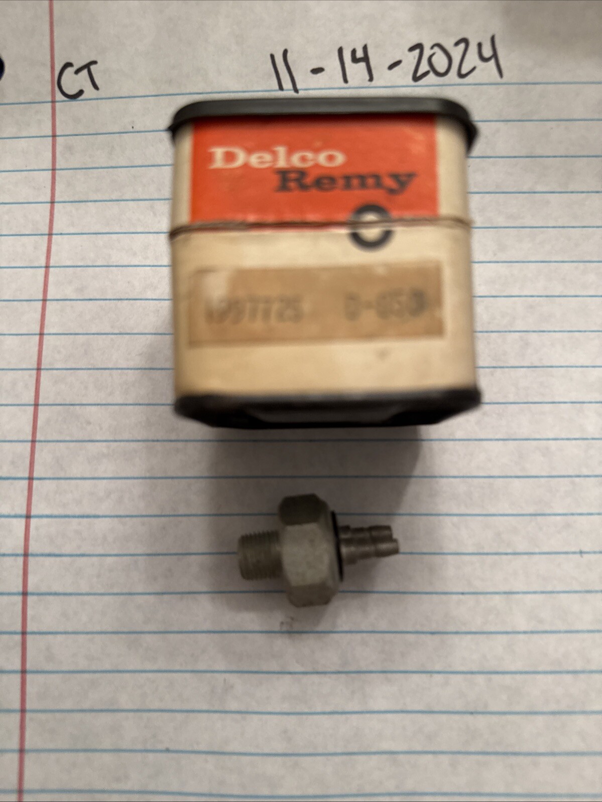 1941 Chevrolet Stop Light Switch Nos Delco 1997725 - Image 3