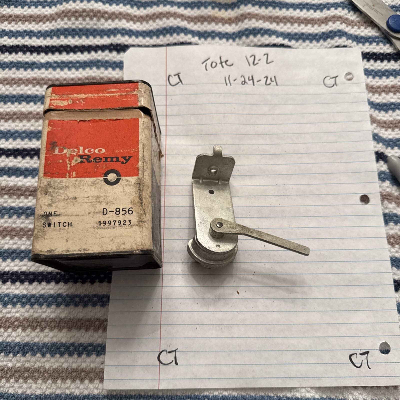 1955 56 57 PONTIAC CATALINA CHIEFTAIN NOS GM STOP LITE SWITCH DELCO-REMY 1997923