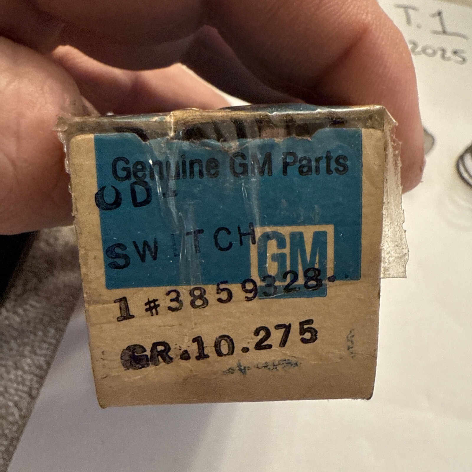 1956 – 1990 GM Instrument Panel Compartment Lamp Switch GM # 3859328 - Image 3