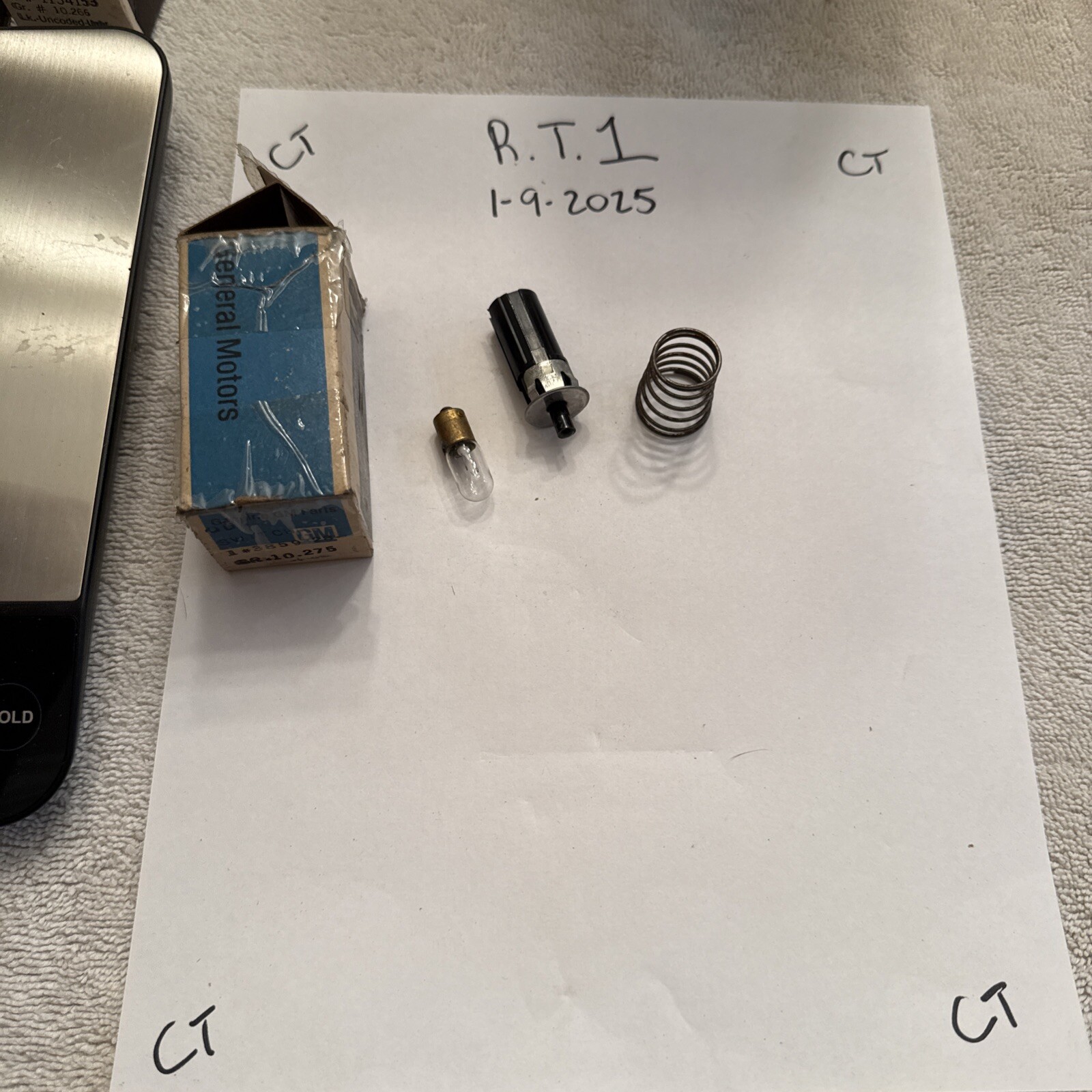 1956 – 1990 GM Instrument Panel Compartment Lamp Switch GM # 3859328