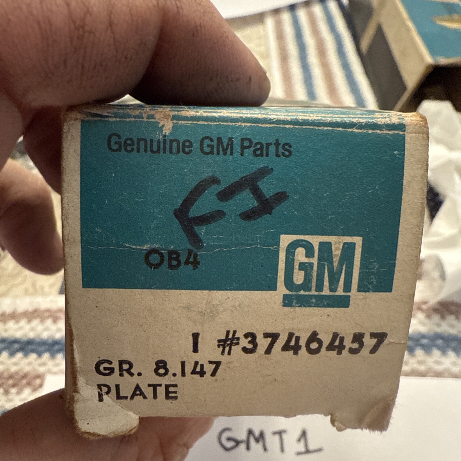 1958-61 Corvette Fuel Injection Chrome Fender Emblem Each - GM 3746457 NOS - Image 3