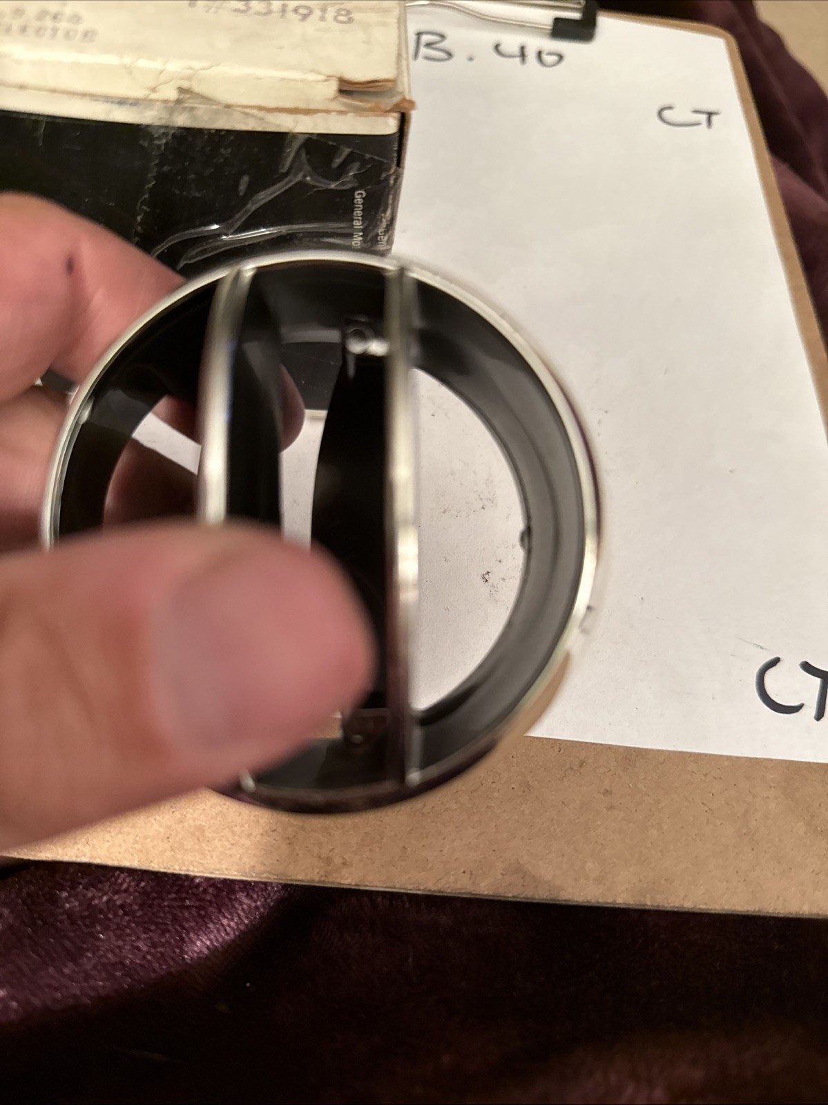 1968-1977 Corvette Dash Vent Ball OEM NIB NOS Genuine GM 331918 Deflector - Image 3