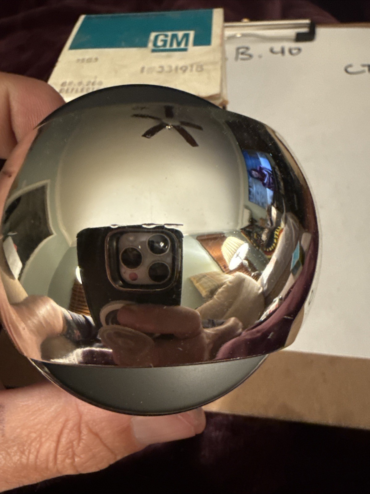 1968-1977 Corvette Dash Vent Ball OEM NIB NOS Genuine GM 331918 Deflector - Image 5