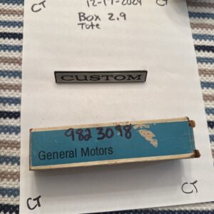 1970-1972 Skylark GS Quarter Panel Emblem Custom GM 9823098