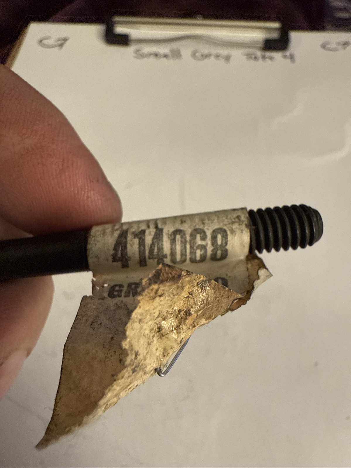 1973 Chevelle Bumper Jack Hold Down Bolt 414068 - Image 3